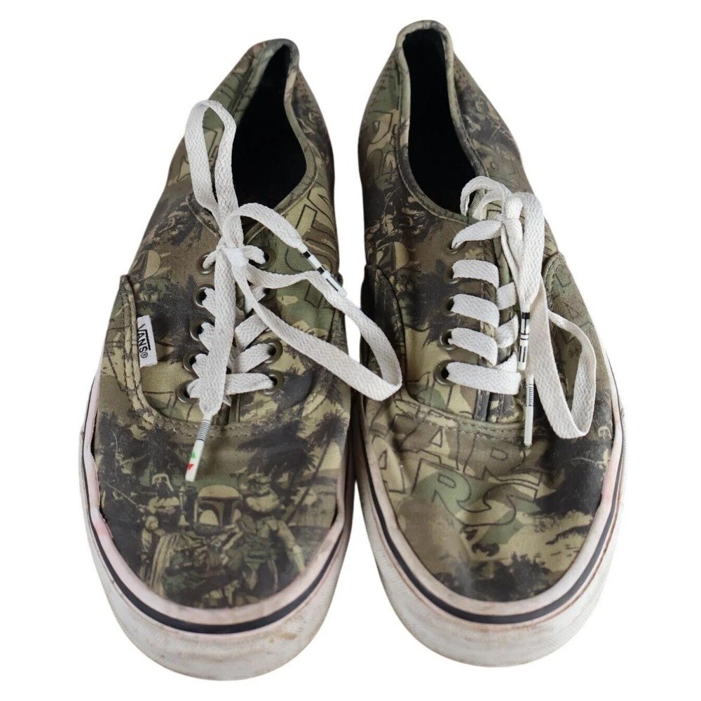 Vans Authentic Star Wars Boba Fett Camo Shoes Mens 9.5 Womens 11